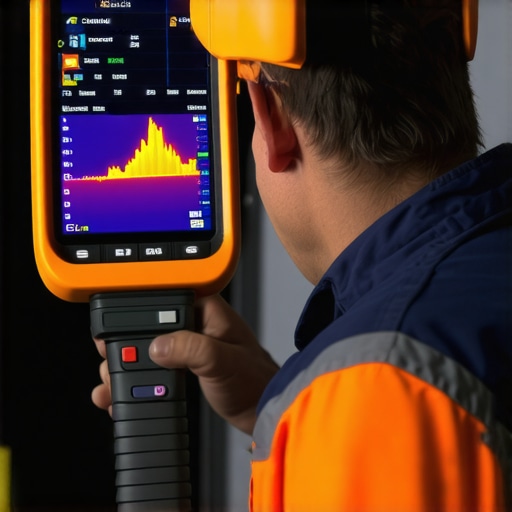 Advanced HVAC Diagnostic Tools Technician using thermal imaging camera and airflow analyzer for HVAC diagnostics