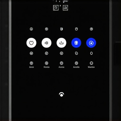 Smart HVAC System with AI Integration Modern smart HVAC control system interface with AI and home automation